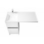 Мебель для ванной Акватон Лондри 105 белая левосторонняя