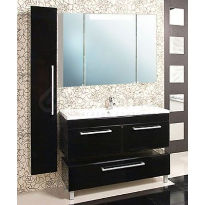Мебель для ванной Акватон Мадрид 100 М черный глянец комплектация 2