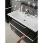 Мебель для ванной Акватон Турин 100 белый глянец с черными панелями