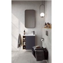 Мебель для ванной Aqwella Alba 60R серая/дуб давос