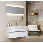 Мебель для ванной Aqwella Бергамо 80 подвесная бел...