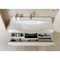 Мебель для ванной Aqwella Бергамо 80 подвесная белая
