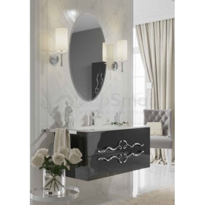 Мебель для ванной Clarberg Due Amanti 120 черный глянец