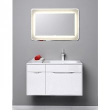 Мебель для ванной Aqwella Malaga 90R белый глянец