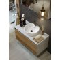 Мебель для ванной Aqwella Mobi 100 бетон светлый фасад дуб балтийский