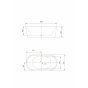 Ванна Art&Max AM-203-1500-750 150x75