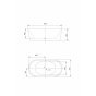 Ванна Art&Max AM-203-1600-750 160x75