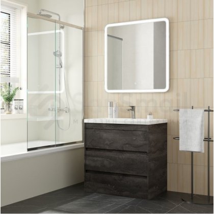 Мебель для ванной Art&Max Family-M 75 напольная железный камень