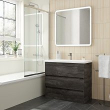 Мебель для ванной Art&Max Family-M 90 напольная железный камень
