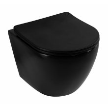 Унитаз подвесной Art&Max Ovale черный