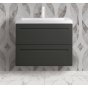 Мебель для ванной с керамической раковиной Art&Max Platino 80 Grey Matt
