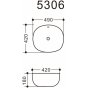 Раковина Art&Max AM5306-W