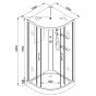 Душевая кабина AvaCan A01 LED с гидромассажем