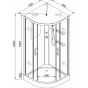 Душевая кабина AvaCan A09 LED с гидромассажем