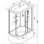 Душевая кабина AvaCan EM2712 R с гидромассажем