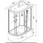 Душевая кабина AvaCan EM4512 R с гидромассажем