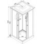 Душевая кабина AvaCan K401S с электрикой