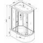 Душевая кабина AvaCan L920 R с электрикой