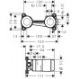 Скрытая часть смесителя для раковины Axor 13623180