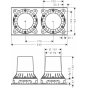 Скрытая часть смесителя для ванны Axor 16549180