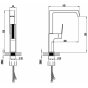 Смеситель для кухни Azario Exquisite AZ-VSM568340C