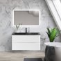 Тумба с раковиной BelBagno Acqua 100-B Bianco Lucido