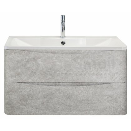 Тумба с раковиной BelBagno Acqua 100 Cemento Verona Grigio