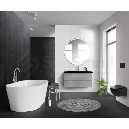 Мебель для ванной BelBagno Albano 100-B Cemento Verona Grigio