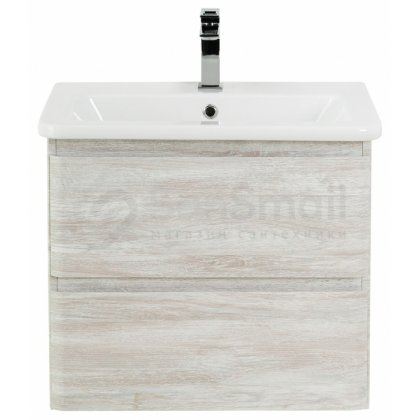 Тумба с раковиной BelBagno Albano-CER 50 Rovere Vintage Bianco