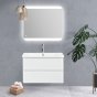 Тумба с раковиной BelBagno Albano-CER 80 Bianco Lucido