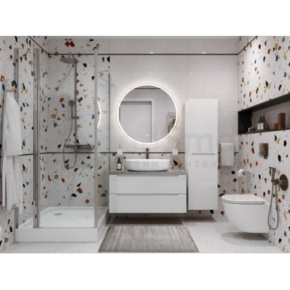 Мебель для ванной BelBagno ETNA100BL-KEPMGL-1084-SET Bianco Lucido