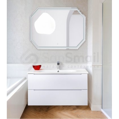 Мебель для ванной BelBagno Etna 100-LOV-1000-LVB Bianco Lucido