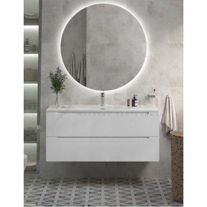 Тумба с раковиной и зеркалом BelBagno Etna 120-BB-8099-120 Bianco Lucido