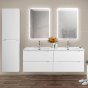 Тумба с раковиной BelBagno Etna 140-4C-BB1400-2-ETL Bianco Lucido