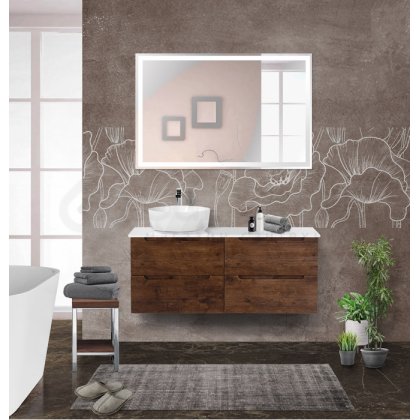 Мебель для ванной BelBagno Etna 120-S-L Rovere Moro