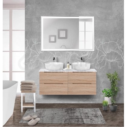 Мебель для ванной BelBagno Etna 120-2-S Rovere Bianco