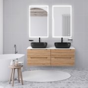Мебель для ванной BelBagno Etna 140-2-S Rovere Bia...