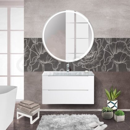 Мебель для ванной BelBagno Etna 80-BB810/465-LV-VTR-BL Bianco Lucido