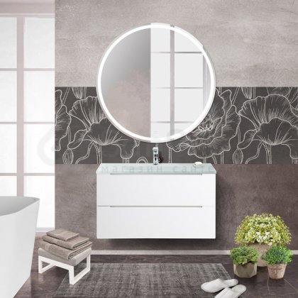 Мебель для ванной BelBagno Etna 80-BB810/465-LV-VTR-BO Bianco Lucido