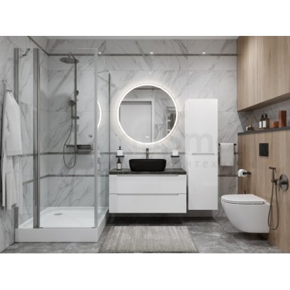 Мебель для ванной BelBagno ETNA80BL-KEPMNO-1302H301-SET Bianco Lucido