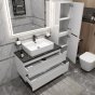 Мебель для ванной BelBagno ETNA80BL-KEPMNO-1338-SET Bianco Lucido