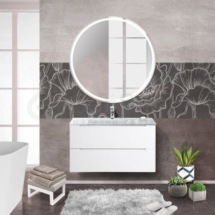 Мебель для ванной BelBagno Etna 90-BB910/465-LV-VTR-BL Bianco Opaco