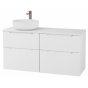 Тумба со столешницей и раковиной BelBagno Etna H60-120-EK-120-AS-BL-L-BB1315 Bianco Lucido