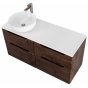 Тумба со столешницей и раковиной BelBagno Etna H60-120-EK-120-AS-BL-L-BB1315 Rovere Moro