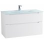 Тумба с раковиной BelBagno Etna H60-80-BB810/465-LV-VTR-BL Bianco Lucido