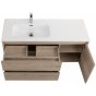 Мебель для ванной BelBagno Kraft 100-BB1000ETL-L Rovere Galifax Bianco