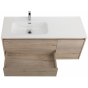 Мебель для ванной BelBagno Kraft 100-BB1000ETL-L Rovere Galifax Bianco