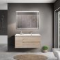 Тумба с раковиной BelBagno Kraft 100-BB1000ETL-R Rovere Galifax Bianco