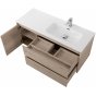 Мебель для ванной BelBagno Kraft 100-BB1000ETL-R Rovere Galifax Bianco