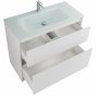 Мебель для ванной BelBagno Kraft 100-PIA-BB1010/465-LV-VTR-BL Bianco Opaco